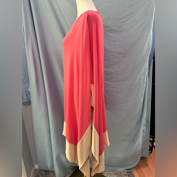 Vintage CHRISTIAN DIOR Runway Pink Silk Kaftan Sheath Shift Dress NWT $5400 Sz 4 - Picture 6 of 14